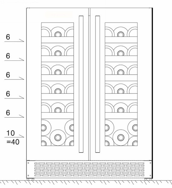Винный шкаф MC Wine W46-2DB (preview 7)