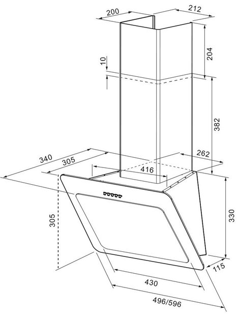 Вытяжка Krona Liva 600 white PB (preview 8)