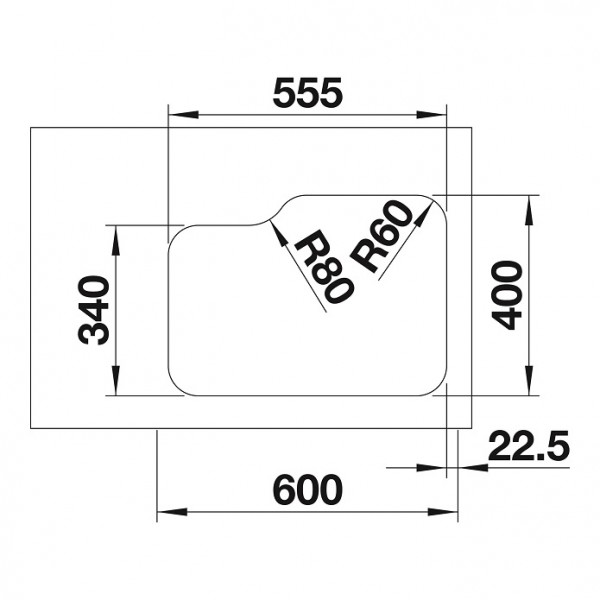 Мойка Blanco SUPRA 340/180-U клапан-автомат, чаша справа полированная нержавеющая сталь (preview 4)