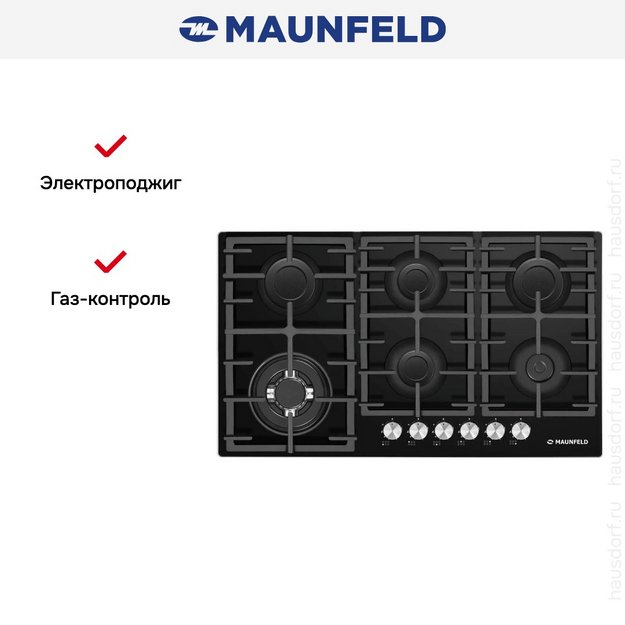 Газовая варочная панель Maunfeld EGHG.95.63CB/G (preview 3)