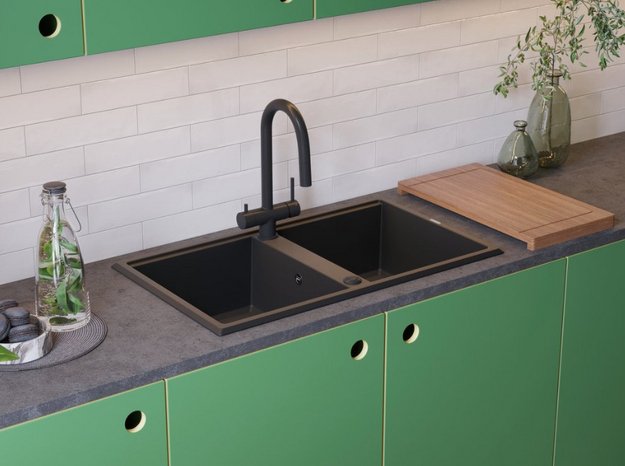 Мойка Omoikiri TEDORI 86-2 BL (фото 2) Мойка Omoikiri TEDORI 86-2 BL (preview 2)