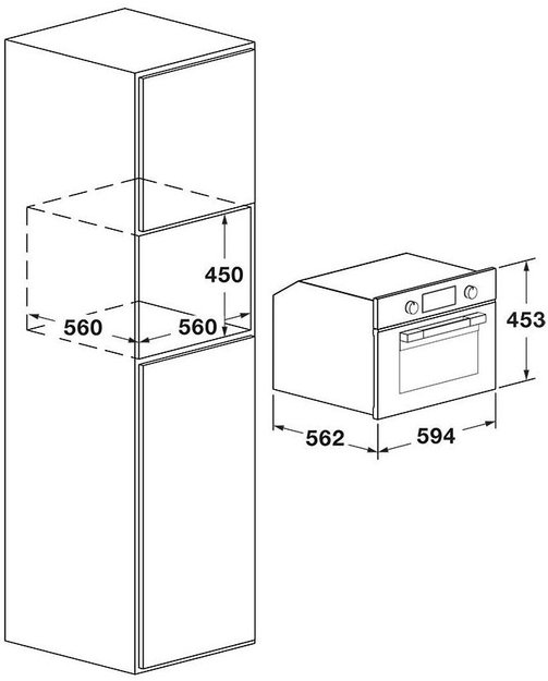 Встраиваемый комбинированный паровой шкаф Fulgor Milano FUSO 4505 MT MBK (preview 8)