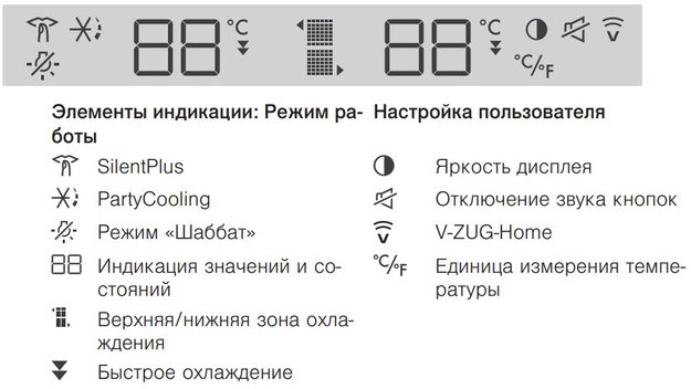 Встраиваемый винный шкаф V-ZUG WineCooler V4000 90 WC4T-51102 R платина (preview 4)