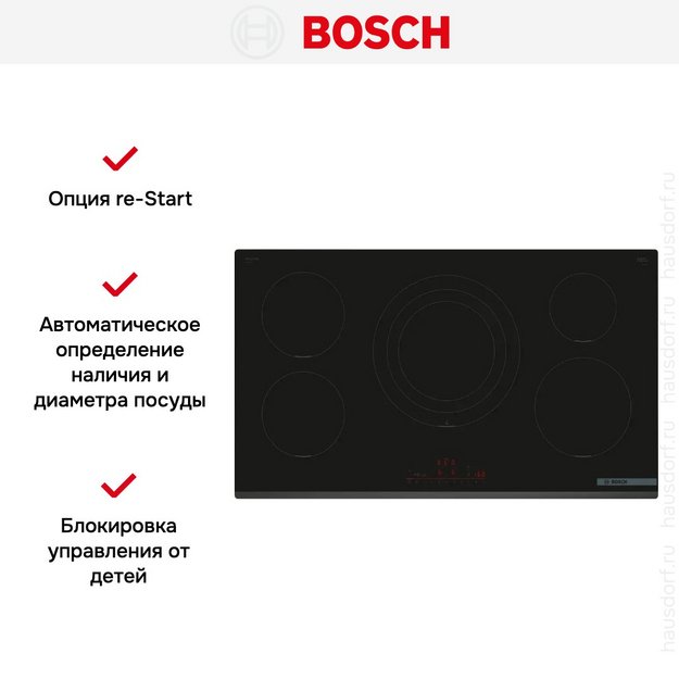 Индукционная варочная панель Bosch PIV931HC1E (preview 5)