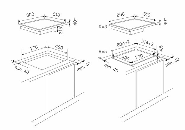 Варочная панель с вытяжкой Kuppersbusch KMI 8590.0 SR Black Chrome (preview 5)