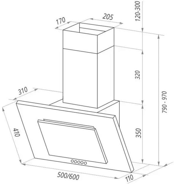 Кухонная вытяжка MAUNFELD Tower C 50 белый (preview 11)