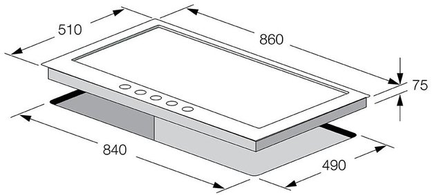 Газовая варочная панель Fulgor Milano CPH 905 GWK X (preview 4)