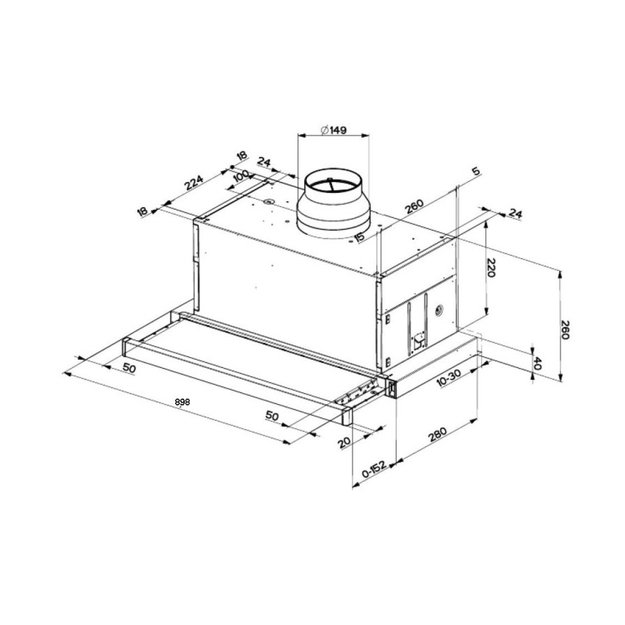 Вытяжка Faber MAXIMA EV8 LED AM/X A90 (preview 7)