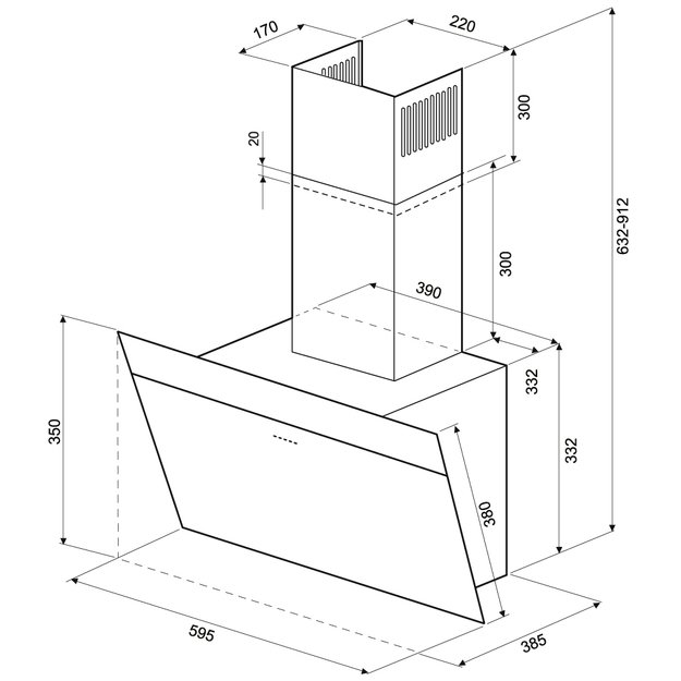 Вытяжка Krona KRISTEN A 600 white S (preview 16)