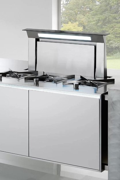 Встраиваемая вытяжка Falmec Down Draft 90 vetro ECP black (preview 4)