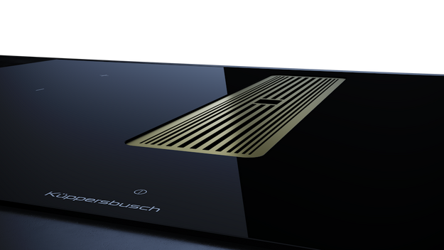 Индукционная варочная панель с вытяжкой Kuppersbusch KMI 8350.0 SR Gold (preview 5)