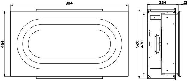 Встраиваемая в потолок вытяжка Faber INSIDE UP WH KL A90 (preview 3)