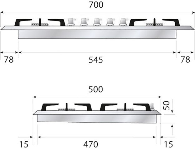 Варочная панель Ilve HCB70CN/AWB (preview 2)