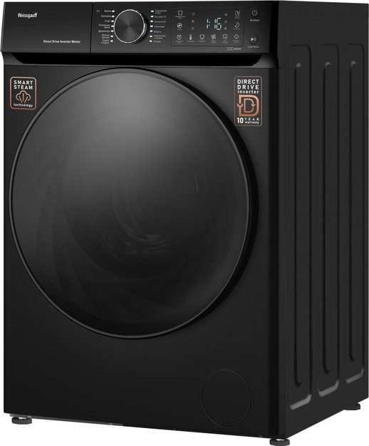Стиральная машина Weissgauff WM 59411 Direct Drive Inverter Steam Matt Black (preview 4)