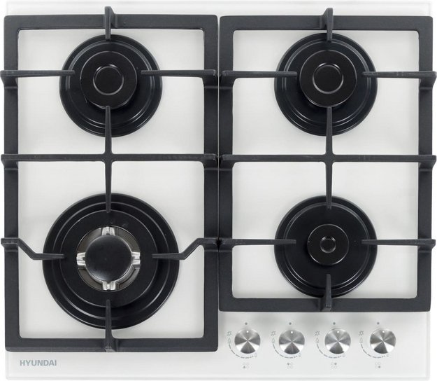 Газовая варочная панель Hyundai HHG 6436 WG (фото 1) Газовая варочная панель Hyundai HHG 6436 WG (preview 1)