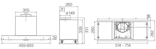 Встраиваемая вытяжка Elica HIDDEN ADV PLUS @ BLGL/A/52 (preview 8)