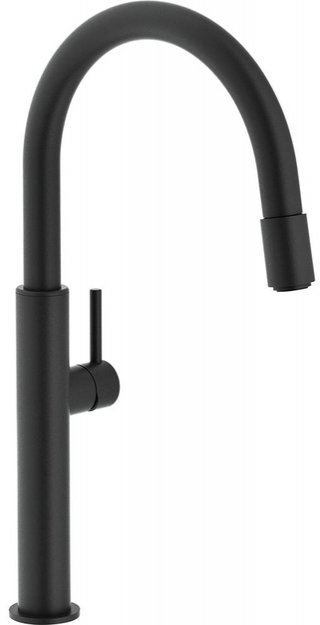 Смеситель Franke Pescara поворотный ноcик Up & Down черный матовый (preview 1)
