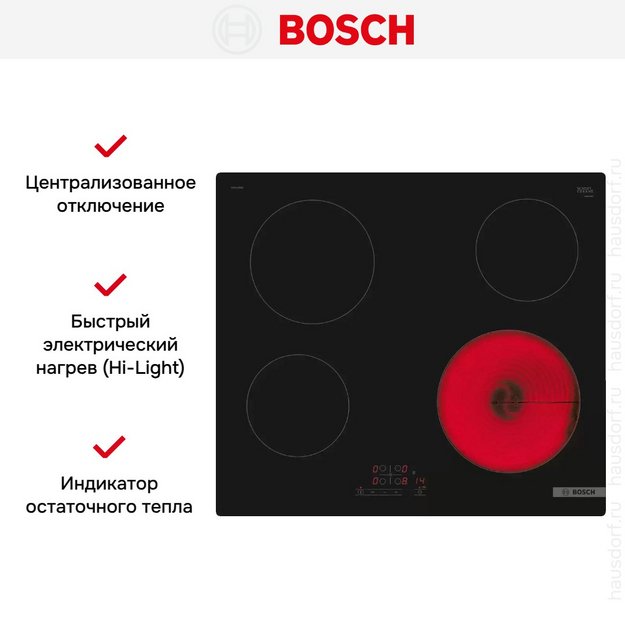 Электрическая варочная панель Bosch PKE611BB2E (preview 6)