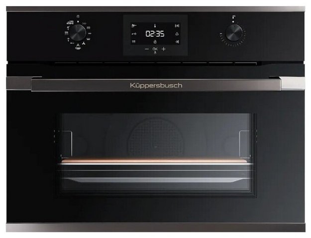 Компактный духовой шкаф Kuppersbusch CBP 6332.0 S6 Black Steel (preview 1)