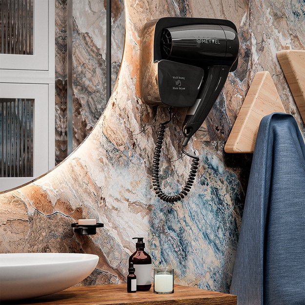 Настенный фен Meyvel MF4-1300 (Black) (preview 2)