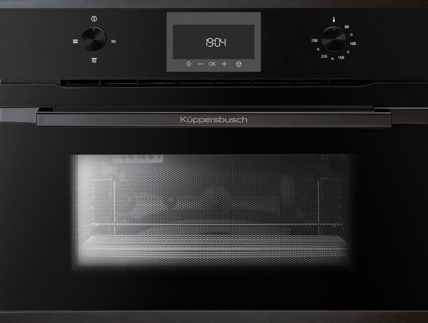 Встраиваемая микроволновая печь Kuppersbusch CM 6330.0 S6 Black Steel (preview 1)
