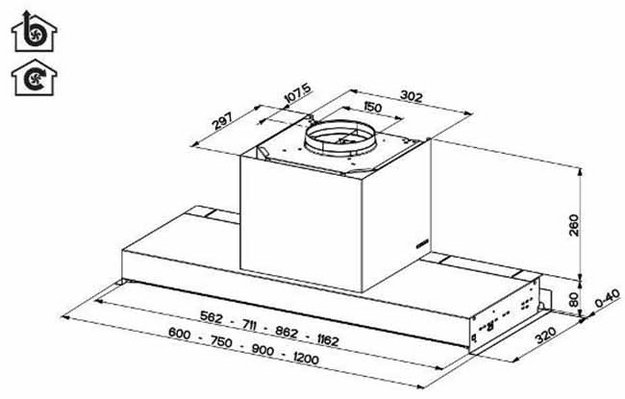 Вытяжка Faber IN-NOVA ZERO DRIP LITE A75 (preview 6)