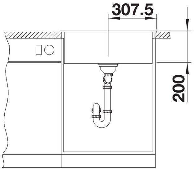 Мойка BLANCO NAYA 6 Silgranit белый (preview 5)