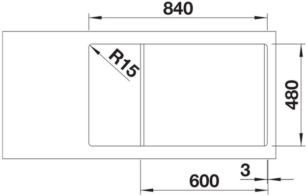 Мойка BLANCO LEGRA XL 6 S Silgranit антрацит (preview 5)