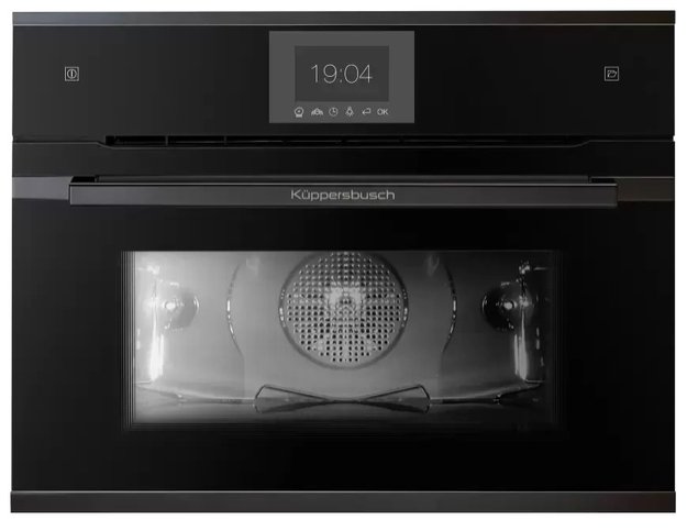 Компактный духовой шкаф с паром Kuppersbusch CBD 6550.0 S2 Black Chrome (preview 1)
