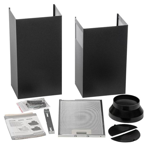 Вытяжка KRONA INGA 600 black push button (preview 6)