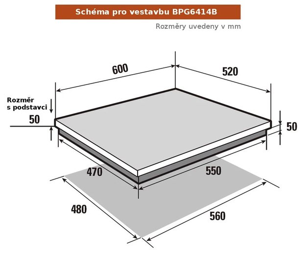 Газовая варочная панель Brandt BPG6414B (preview 4)
