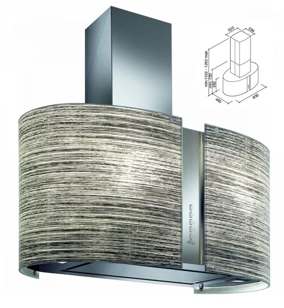 Вытяжка Falmec Mirabilia Isola 85 Elektra Vetro (800) ECP (preview 1)