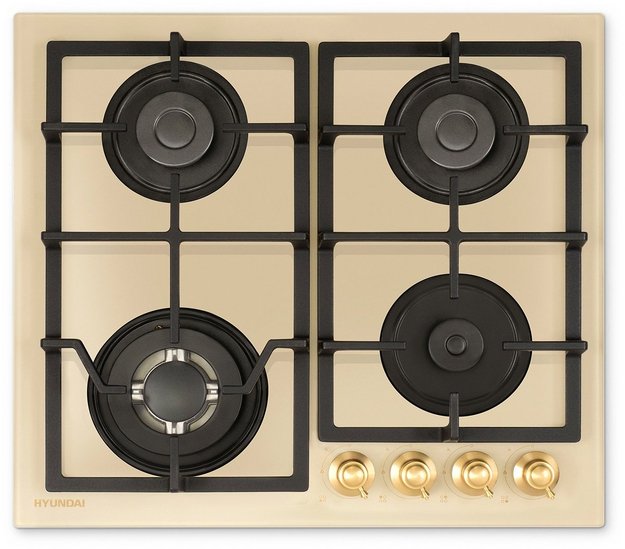 Газовая варочная панель Hyundai HHG 6436 BE (preview 1)
