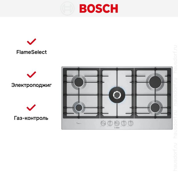 Газовая варочная панель Bosch PCR9A5I90M (preview 6)