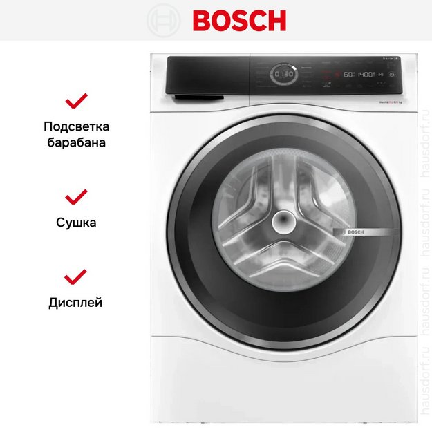 Стирально-сушильная машина Bosch WNC244070 (preview 9)