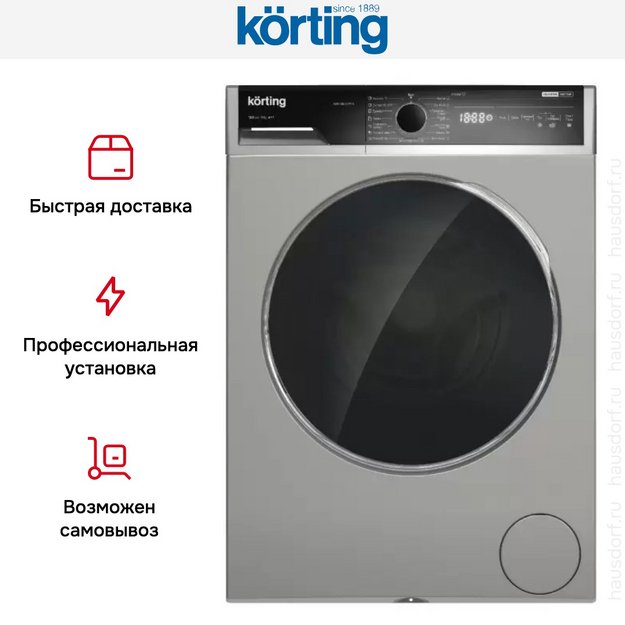 Отдельностоящая стиральная машина с паром Korting KWM 58ILS1297 S (preview 8)