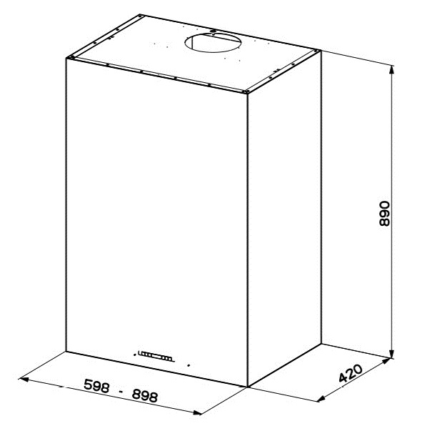 Вытяжка Faber CUBIA GLOSS PLUS EV8 WH A60 (preview 3)