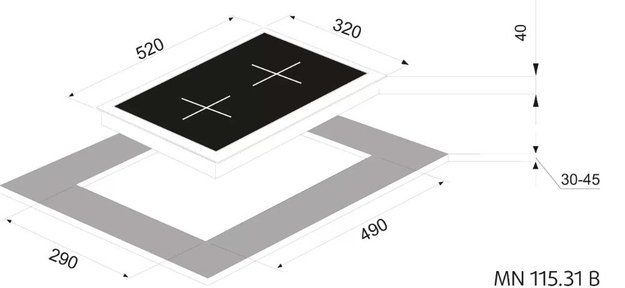Варочная панель Zigmund Shtain MN 222.31 B (preview 3)