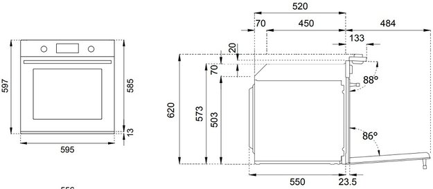 Духовой шкаф с паром Bertazzoni F6011MODVPTZ/23 (preview 6)