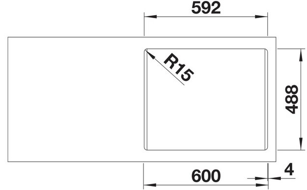 Мойка BLANCO PALONA 6 глянцевая магнолия, клапан-автомат (preview 5)