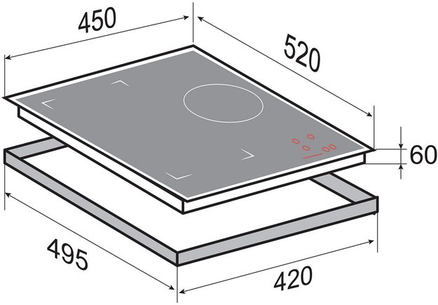 Стеклокерамическая варочная панель Zigmund Shtain CI 49.4 B (фото 2) Стеклокерамическая варочная панель Zigmund Shtain CI 49.4 B (preview 2)