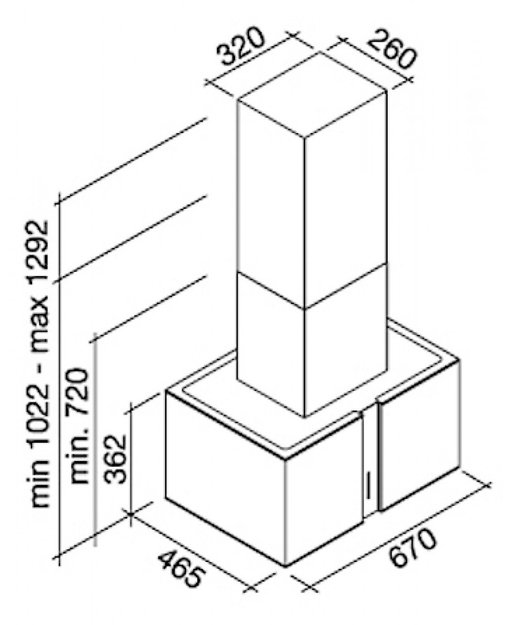 Вытяжка Falmec Mirabilia Isola 67 Platinum Vetro (800) ECP (preview 5)