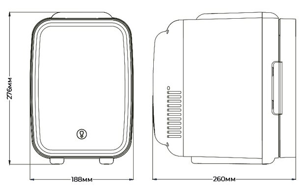 Холодильник для косметики и напитков Meyvel MB-04HC2W (preview 7)