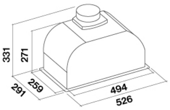 Встраиваемая вытяжка Falmec GRUPPO INCASSO PLUS 50 BK (preview 3)