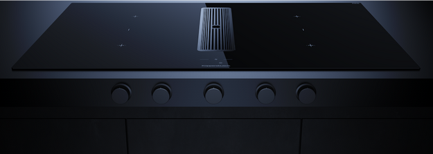 Индукционная варочная поверхность с вытяжкой Kuppersbusch KMI 9850.1 SR-S Black Chrome (preview 2)