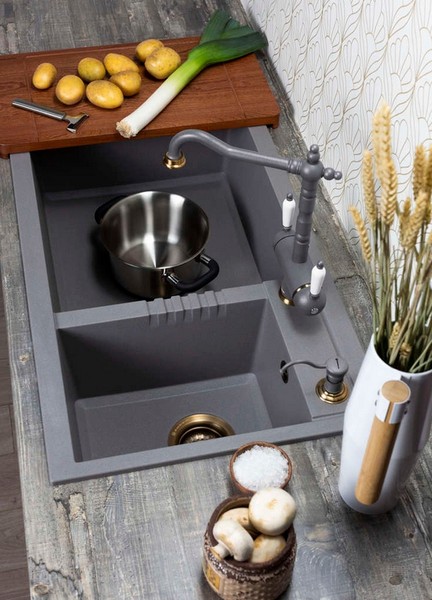 Мойка Omoikiri TEDORI 86-2-LB-BL (фото 2) Мойка Omoikiri TEDORI 86-2-LB-BL (preview 2)