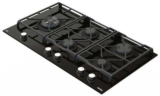 Газовая стеклянная варочная панель Korting HGG 9987 CTN FLC (preview 3)