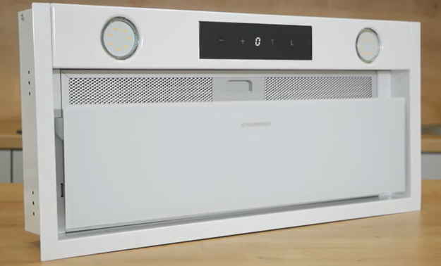 Встраиваемая кухонная вытяжка MAUNFELD Fantasy 1000ST 60 черное стекло (video 2)