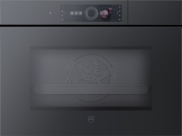 Встраиваемый паровой шкаф V-ZUG CombiSteamer V6000 45M CSM6T-23047 (черное стекло/без ручки) (preview 1)