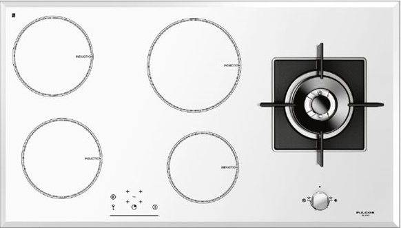 Газо-электрическая панель Fulgor Milano SH 905 ID G DWK WH (preview 1)